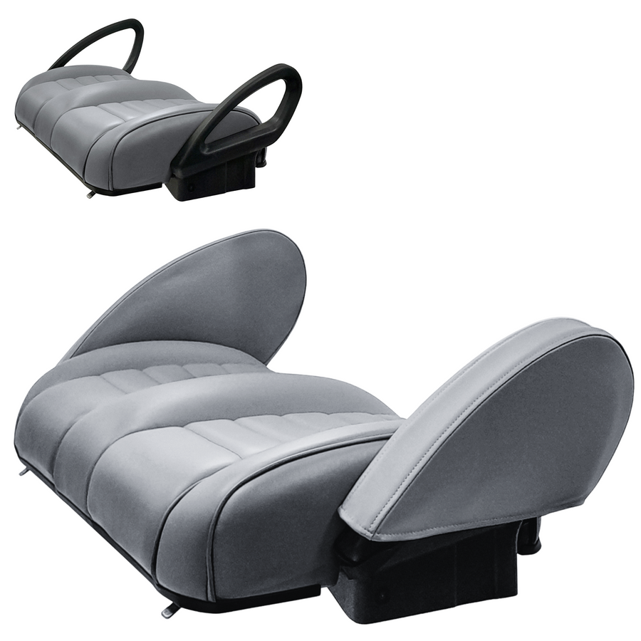 Club Car Cart Buddy padded armrest set in premium light grey