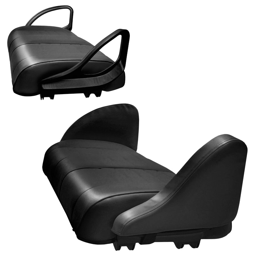 E-Z-GO Cart Buddy padded armrest set in premium black